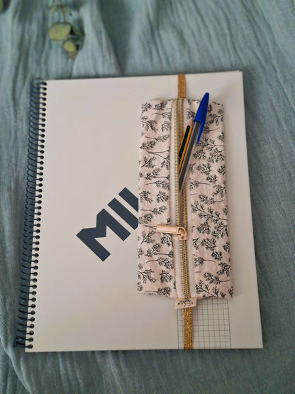 Estuche plano Seersucker Floral Vintage