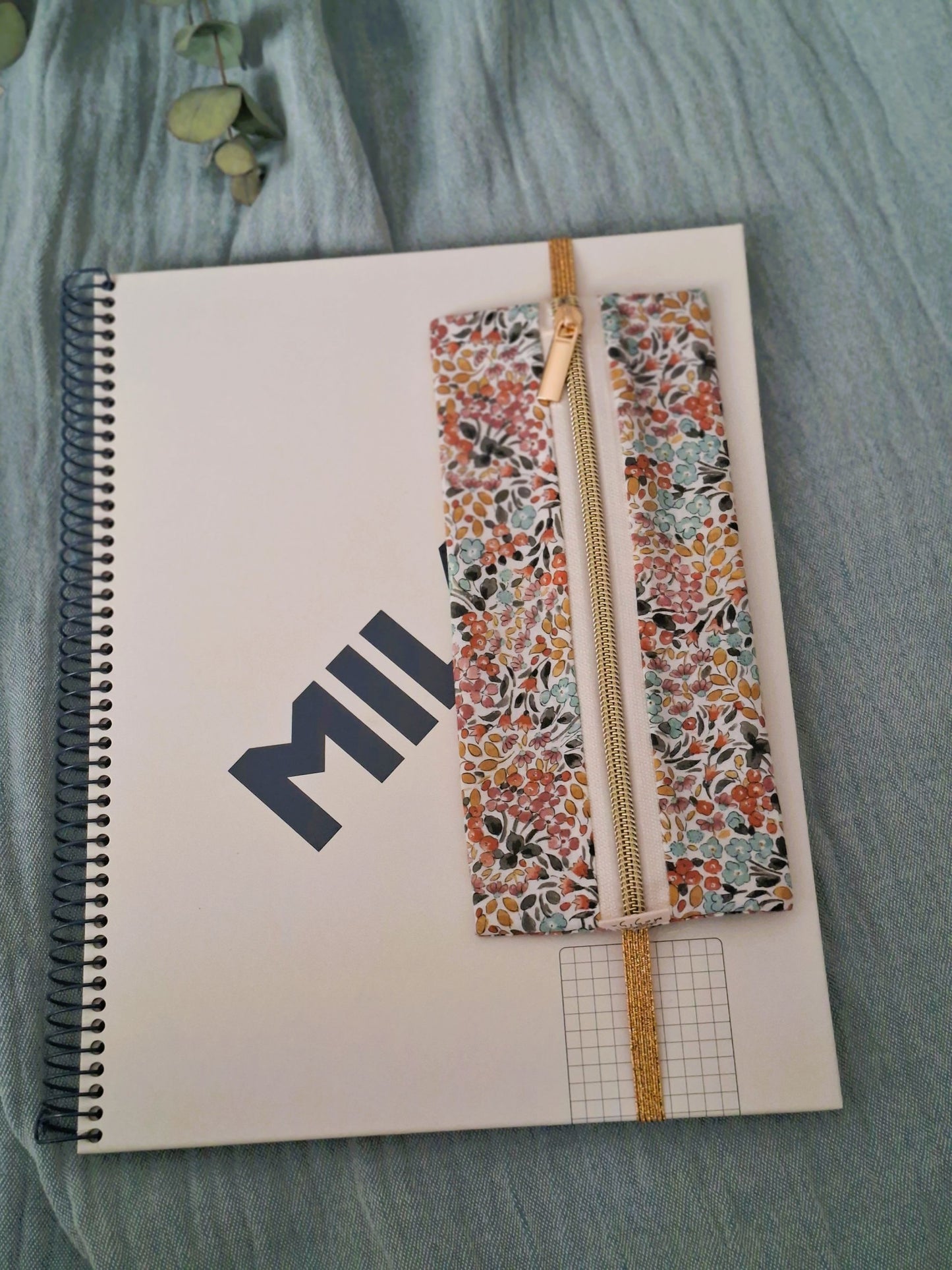 Estuche plano Voile Estampado Floral
