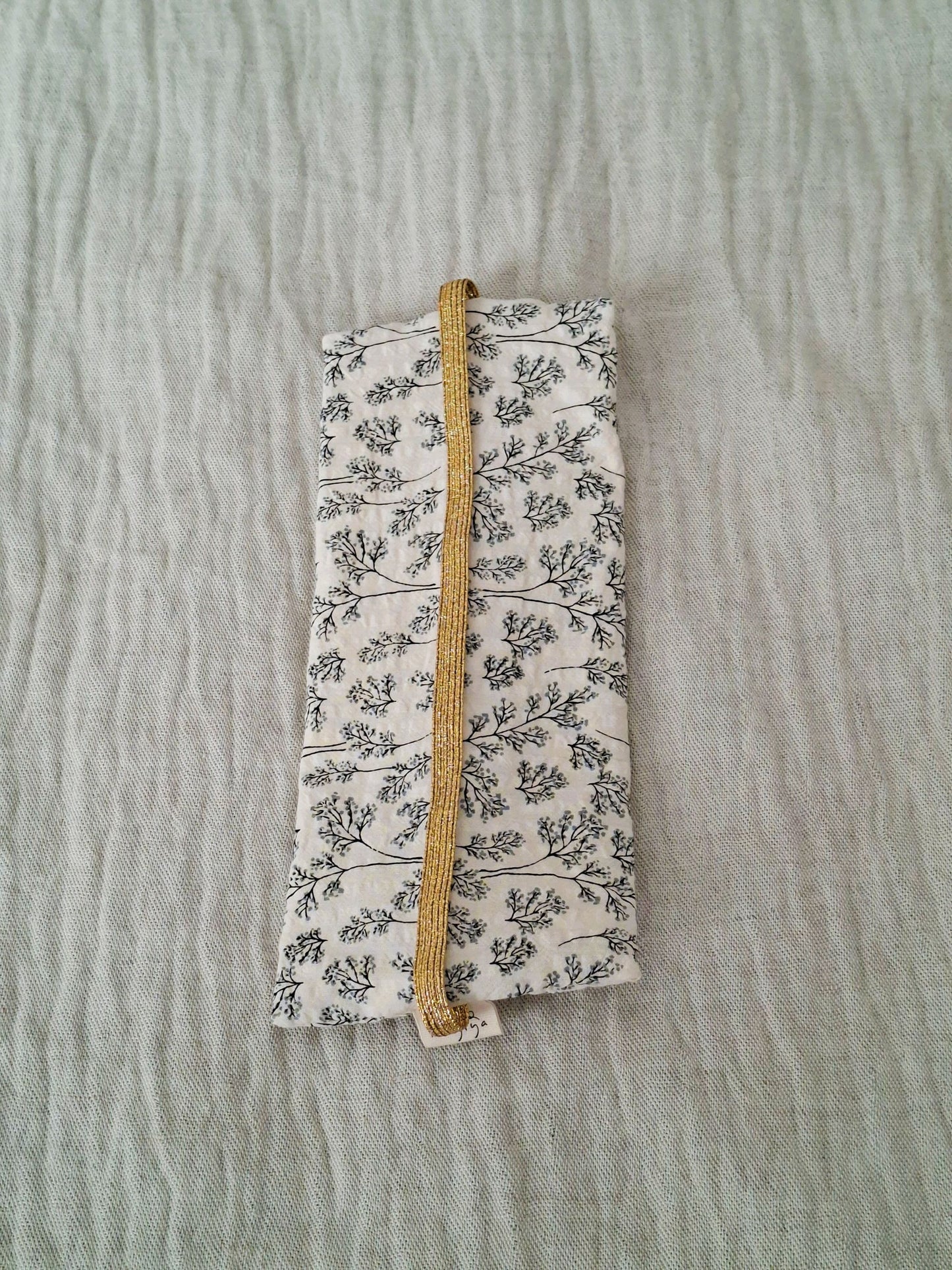 Estuche plano Seersucker Floral Vintage