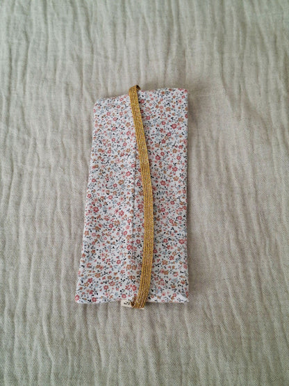 Estuche plano Flores Rosas