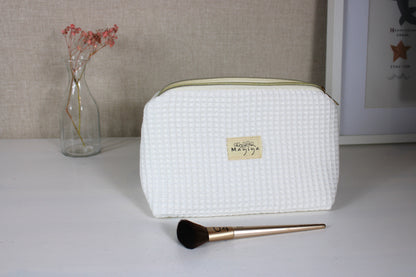 Neceser Tela Waffle Blanco