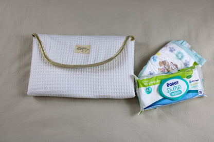 Cambiador de Viaje Waffle Blanco