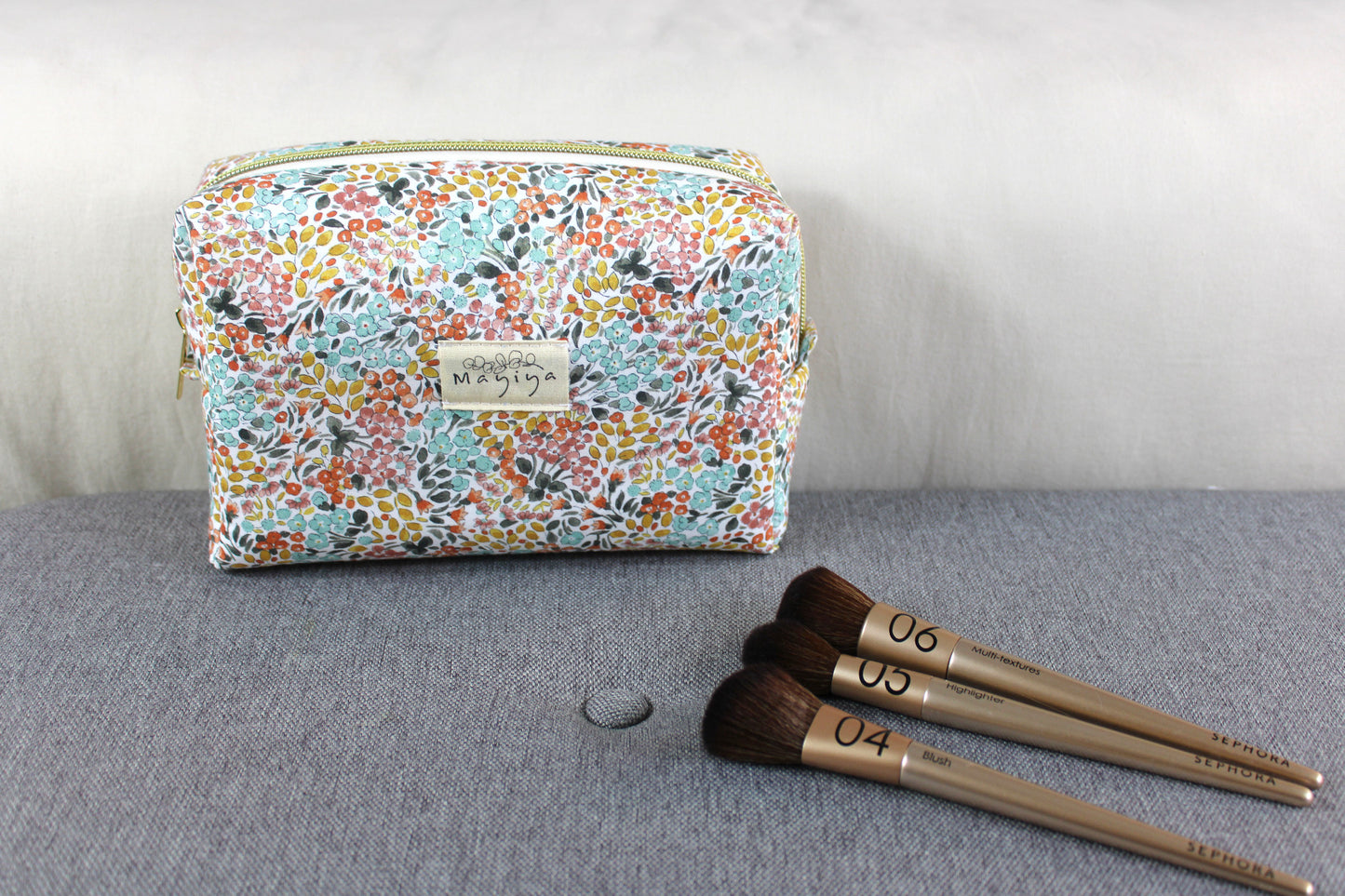 Neceser Tela Estampado Floral