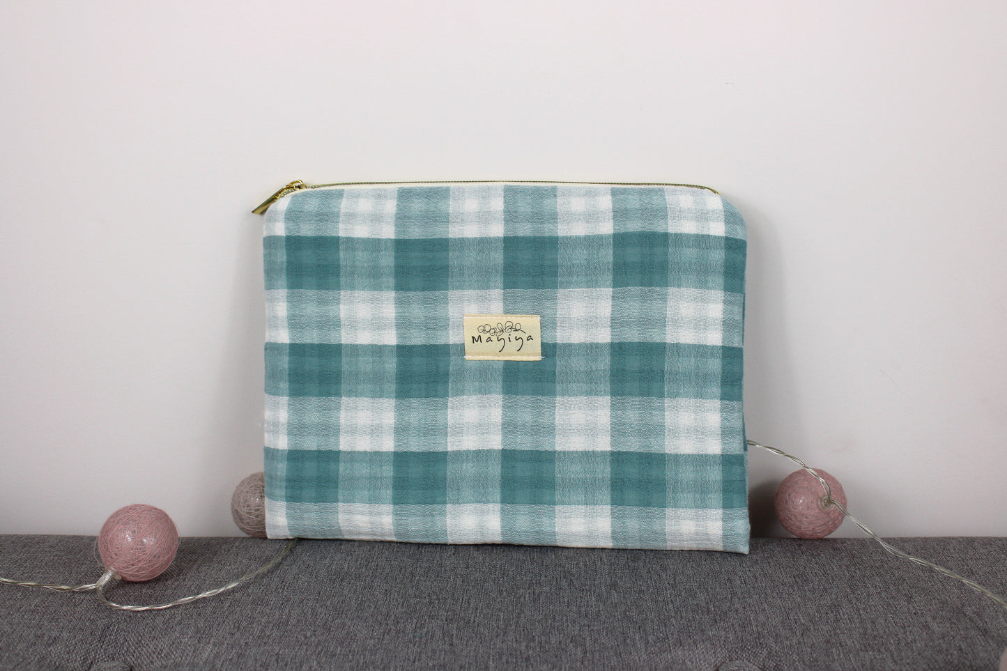 Bolsa de Aseo Vichy Verde Agua