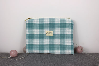 Bolsa de Aseo Vichy Verde Agua
