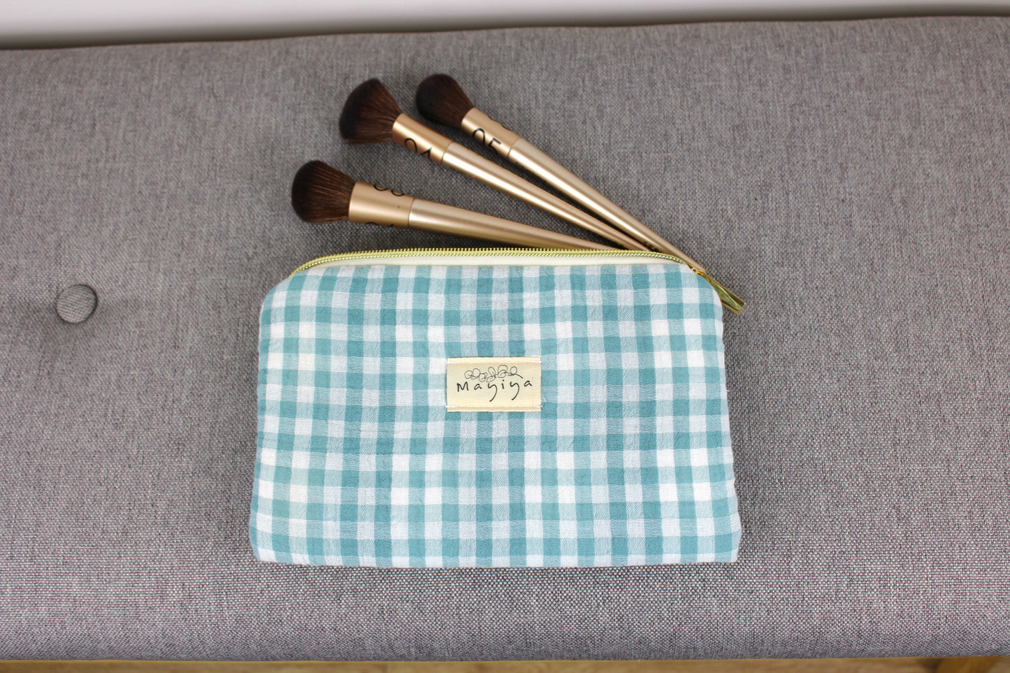 Bolsa de Aseo Vichy Verde Agua