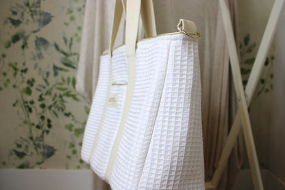 Bolso de Paseo Waffle Blanco