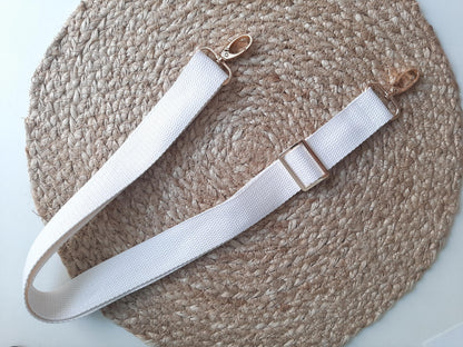 Bolsa de Maternidad Crudo Topos Dorados
